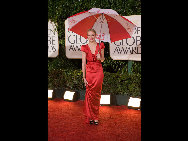 Actress Cameron Diaz arrives at the 67th Annual Golden Globes Awards at the Beverly Hilton in Beverly Hills, CA Sunday, January 17, 2010. [HFPA/China.org.cn]