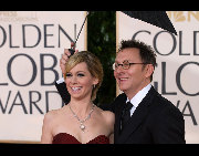 Actor Michael Emerson with actress Carrie Preston attend the 67th Annual Golden Globes Awards at the Beverly Hilton in Beverly Hills, CA Sunday, January 17, 2010. [HFPA/China.org.cn]