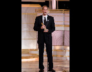 Director Peter Docter accept the Golden Globe award at the 67th Annual Golden Globe Awards at the Beverly Hilton in Beverly Hills, CA Sunday, January 17, 2010. [HFPA/China.org.cn]