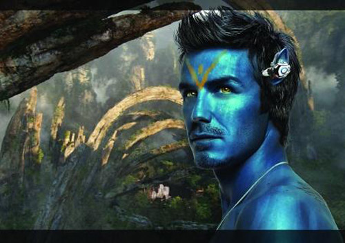 On-line PS version of Avatar: celebrities become Navi Featurettes-David Beckham.[CCTV.com]