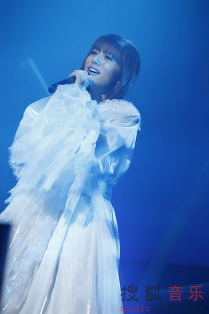 Chinese singer Alan performs at her solo concert in Tokyo, Japan on January 24, 2010. 