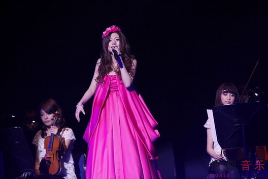 Chinese singer Alan performs at her solo concert in Tokyo, Japan on January 24, 2010.