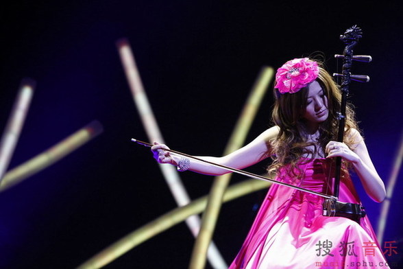 Chinese singer Alan performs at her solo concert in Tokyo, Japan on January 24, 2010. 