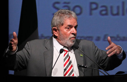 File photo: Brazil's President Luiz Inacio Lula da Silva speaks during the Brazil-Italy Economic Forum in Sao Paulo, Nov. 10, 2009. [CFP]
