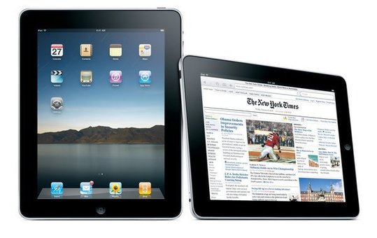 The Apple iPad is seen in an undated handout image. Apple unveiled the iPad on January 27, 2010. The technology, similar to the iPhone, has a 9.7-inch touch screen, is a half-inch thick, and weighs 1.5 pounds. It will cost between $499 - $699, depending on the storage size. [CFP]