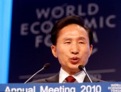 ROK President Lee Myung-bak speaks at Davos forum