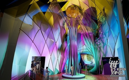 an artist's rendition of the Kazakhstan Pavilion