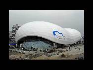 A general view of China Aviation Pavilion is seen at site of the Shanghai 2010 World Expo on January 30, 2010 in Shanghai, China. The Shanghai World Expo organizer has finished 95 percent of construction. The Expo Park will start the first trial operation on April 20.(China.org.cn / CFP)