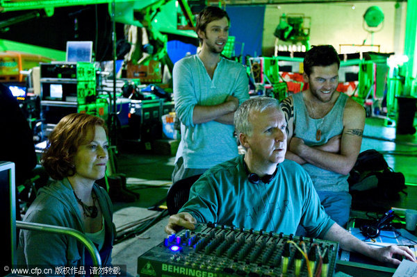 James Cameron and actors of &apos;Avatar&apos;
