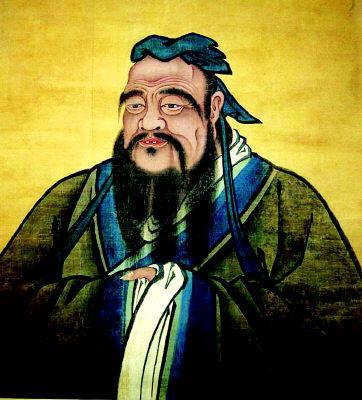 Confucius, the ancient Chinese philosopher who prodded his fellow countrymen to seek their fortunes in a decent manner