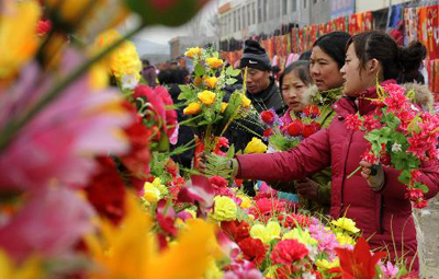 Lunar new year markets boom in China