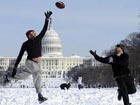 Heavy snow creats Winter playground