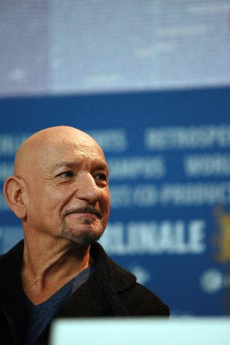 Ben Kingsley attends a press conference of the film Shutter Island during the 60th Berlinale Film Festival in Berlin, capital of Germany, Feb. 13, 2010. 