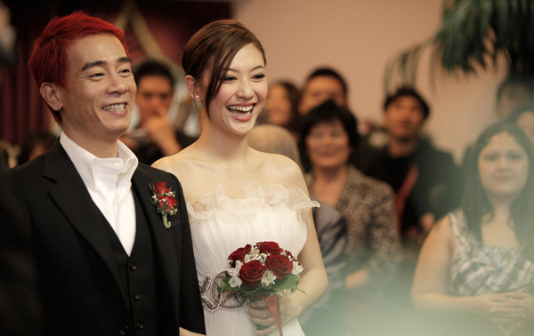 Hong Kong star couple Cherrie Ying and Jordan Chan tied the knot on Valentine's Day in Las Vegas. The lovebirds have been together for three years. They are planning to settle down in Beijing after the wedding, according to Sohu.com. Cherrie Ying, 26, appears in the films 'Fulltime Killer' and 'Rob-B-Hood'. Jordan Chan, 42, can be found in such films as 'Initial D' and 'Kung Fu Hip-Hop'. 