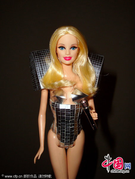 Barbie dolls in 'Lady Gaga style' 
