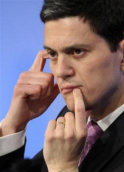 Britain's Foreign Secretary David Miliband listens, during a joint press conference in London, Thursday Jan. 28, 2010. (AP Photo/Alastair Grant)