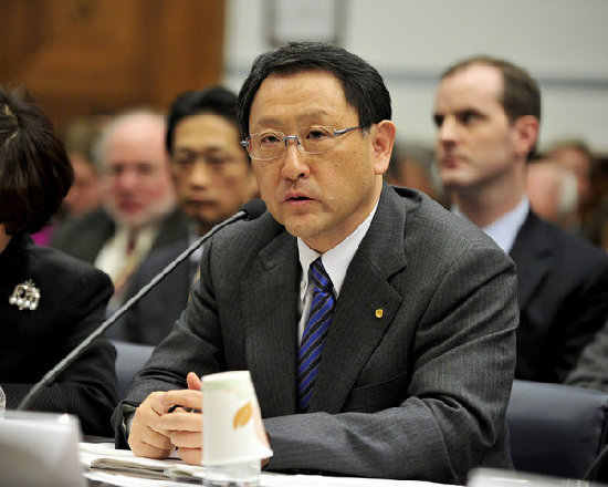 Akio Toyoda testifies before the US House Committee on Government and Reform examining the Federal government's response to the recall of Toyota vehicles on Feb. 24, 2010. [CFP]