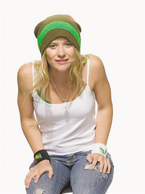 Hannah Teter, snowboard athlete from the United States. [Xinhuanet File Photo]