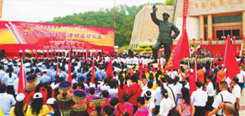 The Baise Uprising Memorial Hall opened in 1999. [Photo: China Daily]