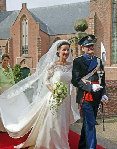 Anita Van Eijk and Prince Pieter Christian; Bride: Anita Van Eijk; Bridegroom: Prince Pieter Christian of Netherlands; Wedding time: Aug. 25, 2005; Wedding location: Hague. [peopledaily.com] 