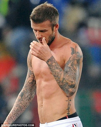 Beckham's new tattoo Chinaorgcn