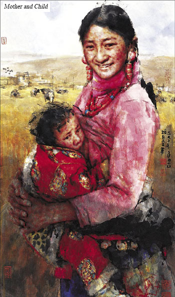 Artist captures the allure of Tibet