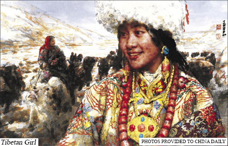 Artist captures the allure of Tibet