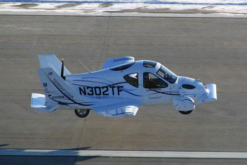 In the United States, a Boston-based technology company, Terrafugia, has created a car that can fly. [Xinhua]