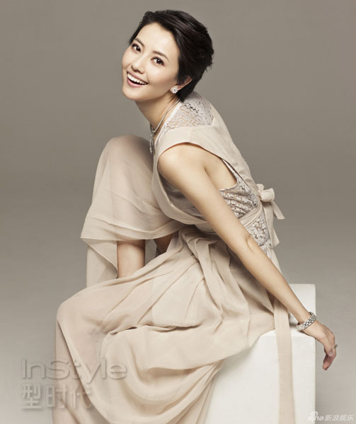 Actress Gao Yuanyuan is featured in the latest issue of the InStyle magazine. 