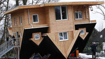 Crazy? Upside-down house in Germany