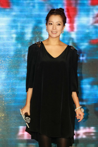 South Korean actress Kim Hee-Sun attends a press conference for the new film 'Warring States' in Beijing on March 14, 2010. 