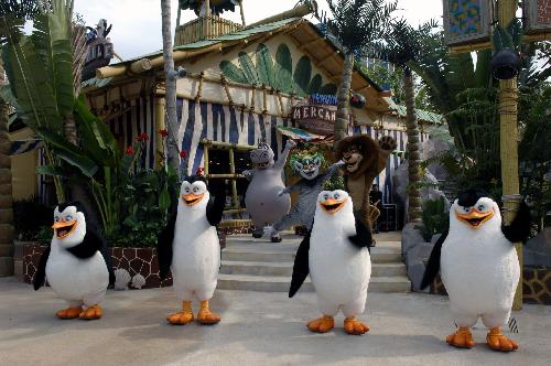 Photo taken on March 16, 2010 shows the Universal Studios theme park on the Sentosa Island in Singapore. 