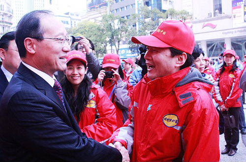  The launching ceremony of the Expo Tourism Float [Photo: xinhua]