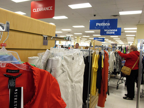 The China-made clothes are sold at a Marshalls store in New York, the United States, March 18, 2010. The Americans may find that the appreciation of China's RMB will increase their living cost, as many goods they have been consuming are made in China.