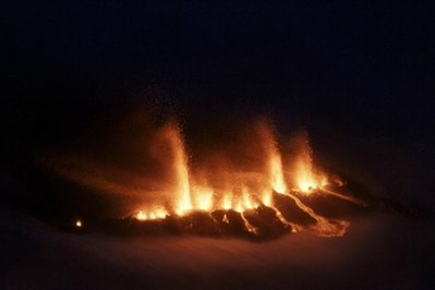 A volcano in southern Iceland has erupted for the first time in almost 200 years, raising concerns that it could trigger a larger and potentially more dangerous eruption at a volatile volcano nearby. [Agencies]