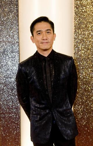 Actor Tony Leung arrives for the Asian Film Awards in Hong Kong, south China, on March 22, 2010. 