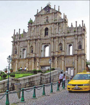 The ruins of the Church of St Paul's, built in 1602, is a fine example of Macao's cultural heritage. Wu Hede / Asia News photo