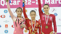 China take 2 medals of women's floor exercises in Doha