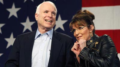 Palin lends McCain aid