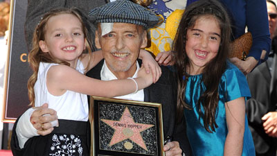 Dennis Hopper gets a star on Hollywood Boulevard