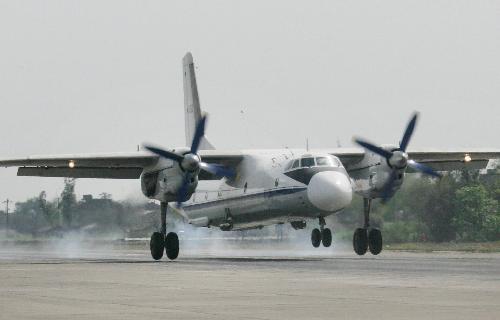 Aerotransport planes prepare for artificial rainfall