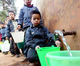 School life goes on through drought