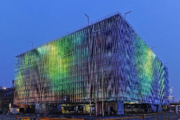 Trial illumination of pavilions marks 30 days counting-down of the Expo