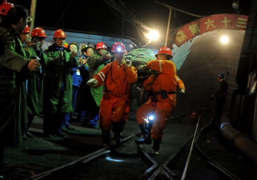 114 survivors rescued from flooded mine, 39 still trapped