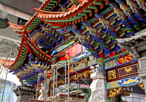 Indoor display of China pavilions at Shanghai Expo