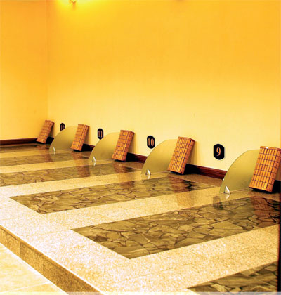 Rock on: these stone stabs await your relaxation. Photo: Courtesy of Trendy Stone Spa