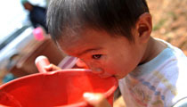 Children coping with life under dry skies