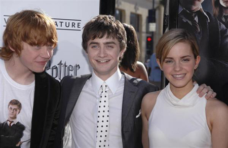 No. 1: The 'Harry Potter' teens (Rupert Grint, Daniel Radcliffe and Emma Watson) They are the top under-21 box office earners with a total worldwide take of 4.4 billion dollars.