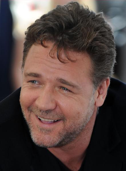 Academy Award actor Russell Crowe is honored with a star on the Hollywood Walk of Fame on Monday, Apr. 12, 2010, in Los Angeles. 