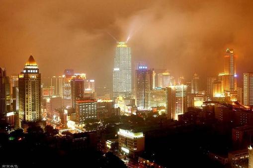 Night view of Nanjing.